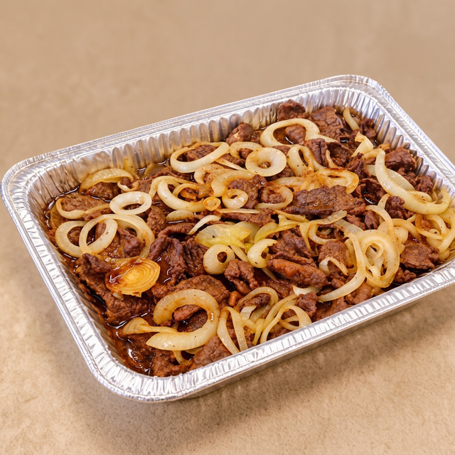 Bistek w/Onions Tray.