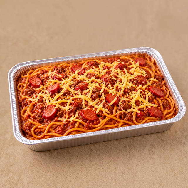 Filipino Spaghetti Tray.