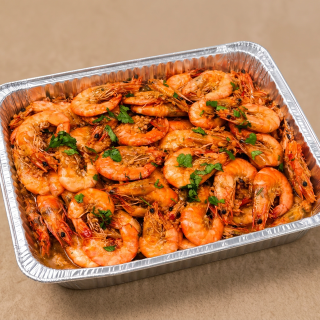 Garlic Shrimp Tray.